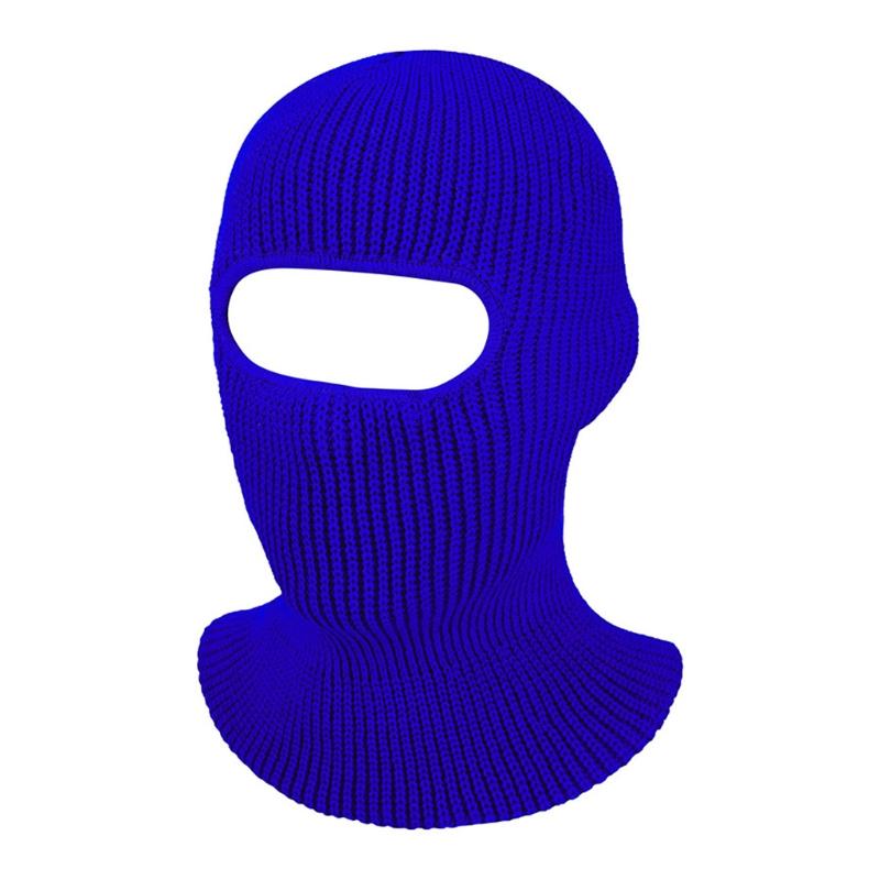 Mehrfarbige Thermomaske Einfarbige Gestrickte Vollgesichtsmaske Outdoor-Aktivitäten