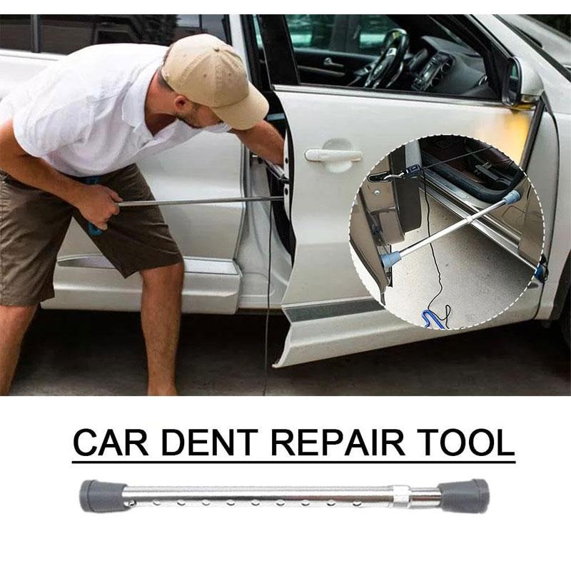 Auto Hood Support Column 40-63cm Car Repair Tool With Rope Adjustable Length Telescopic Rod Metal Rod Be Non-Slip Dent Repair