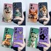 For ITEL P40 P662L 6.6" Case Lovely Cartoon Cat Soft Silicon TPU Shockproof Back Cover For ITEL P40 P 40 Phone Protective Cases