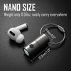 KeyUnity KF03 Mini Titanium Alloy LED Size with Key Handy Compatible with Button Cell IPX8 Keychain for Disaster and Outdoor Activities