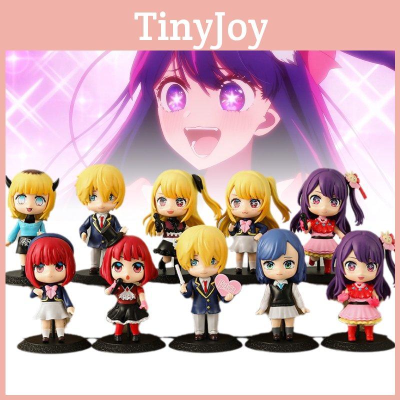 Entzückendes PVC-Anime-Figuren-Set mit 10 Figuren, inklusive des sternenübersäten Hoshino Ai und Freunde, für Sammler