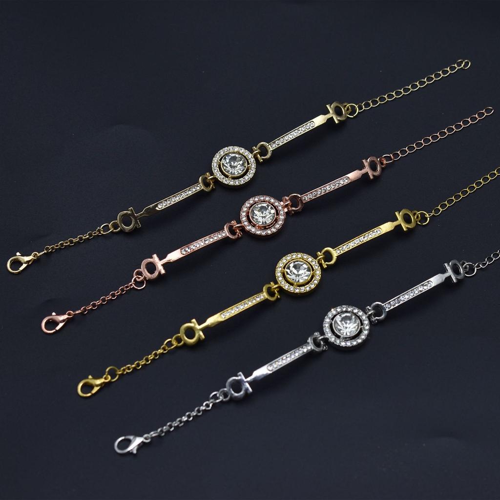 1Pc Women's Tennis Chain Bracelet Sun Precious Simple Elegant Jewelry Gift for Lady Girl Female