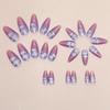 Almond nail dream gradual change cloud manicure European and American sweet ins wind fake nail finished removable nail piece
