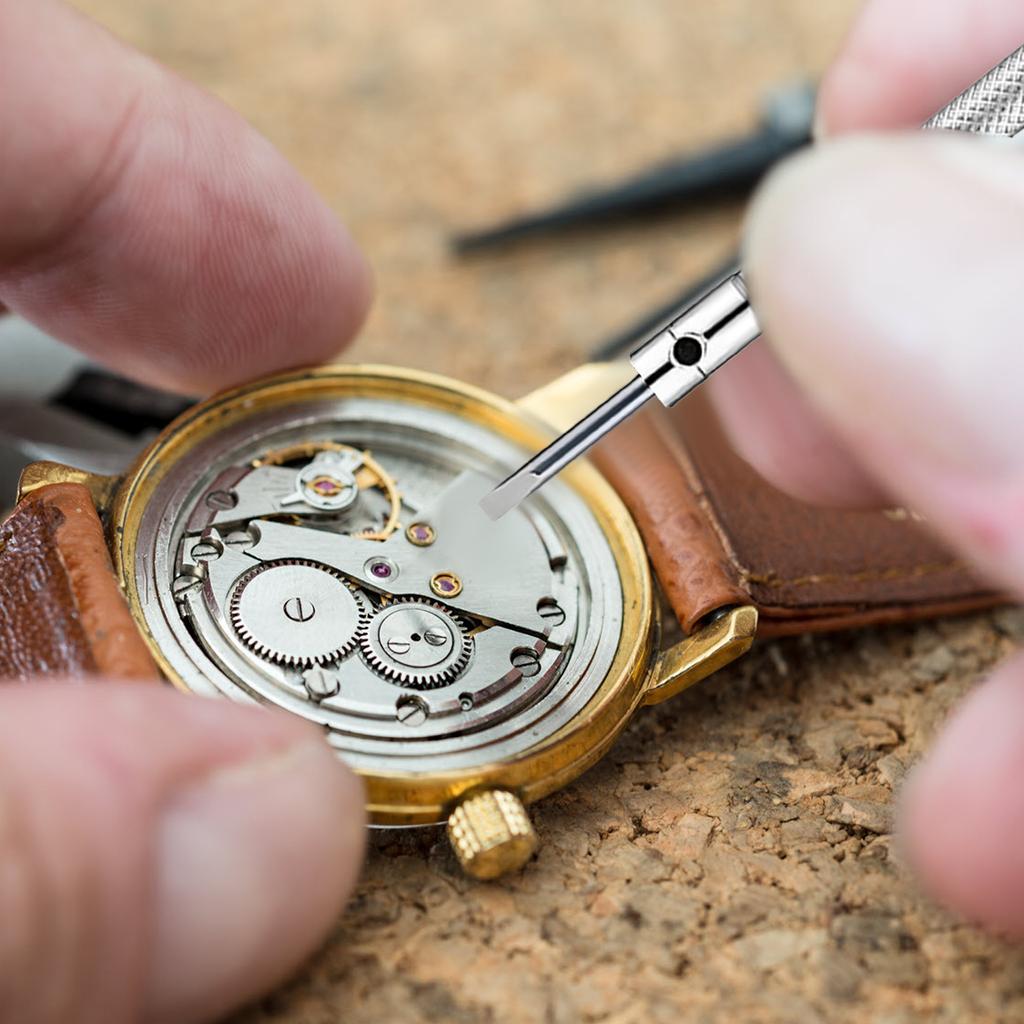 13-28Pcs Precision Screwdriver High Hardness Steel Micro Cross Repair Metric Flat Head Screwdriver for Watches Glasses Jewelry