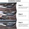 För BMW X5 F15 X6 F16 2014-2018, Ratt, Instrumentpanel, Mittkonsol Växelväljare, Paneldekal, Bilinteriör Kolfiberdekorationsskydd