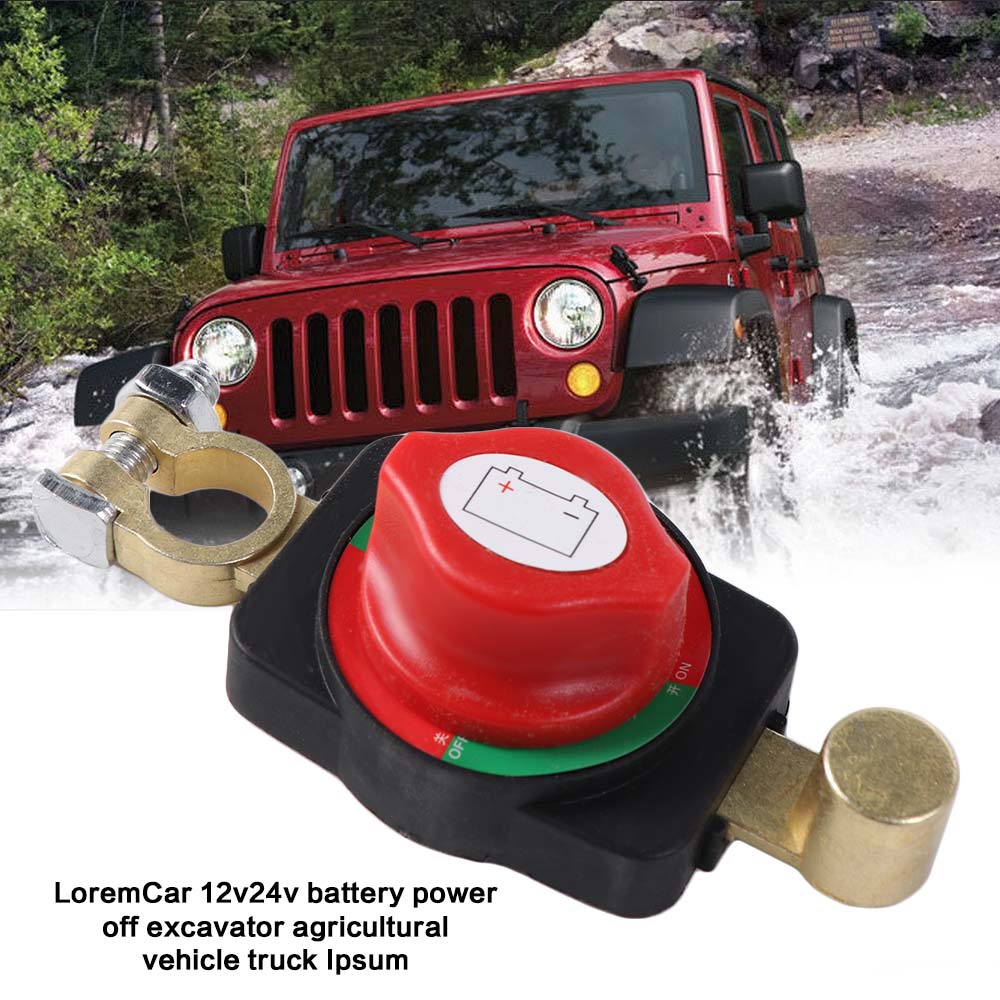 Interruttore di Disconnessione Batteria Auto 12-24V Interruttore di Alimentazione Auto Montato in Cima Isolatore Barca