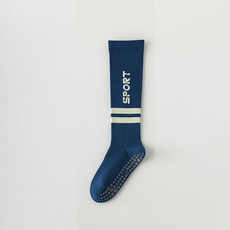 Women's Two Bar Collision Color Absorbs Sweat Breathable Deodorant Fast Dry Glue Non-slip Calf Socks
