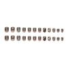 Obsidian Galaxy Black Diamond Press-On Nails: Luxury Reusable Stickers with a Radiant Starry Sky Design.