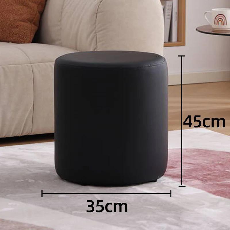 Wooden Ottomans Living Room Nordic Vanity Stool Modern Low Step Stools Office Decorative Ottoman Pouf Aesthetic Room Furnitures