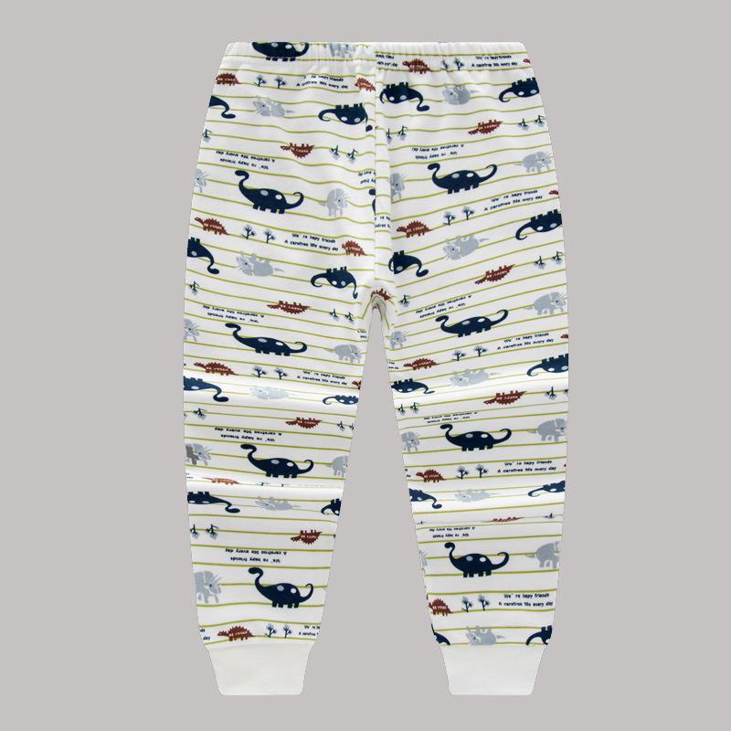 Kids' Cotton Autumn Pajamas: Solid Color Pants for Boys and Girls, Baby & Toddler Base Layer