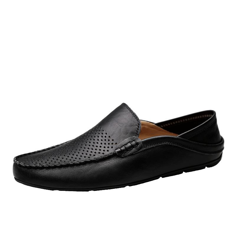 Summer Men Casual Shoes Moccasins Breathable Boat Shoes Italian Luxury Brand Mens Driving Loafers