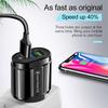 European QC3.0 Dual USB & 3USB Fast Charger Adapter, Multi-Port UK Standard Charging Head.