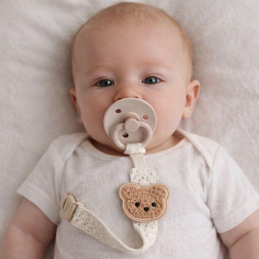 Catena Porta-ciuccio Orsetto Carino Cartone Animato Portatile Anti-caduta Porta-ciuccio Bambino