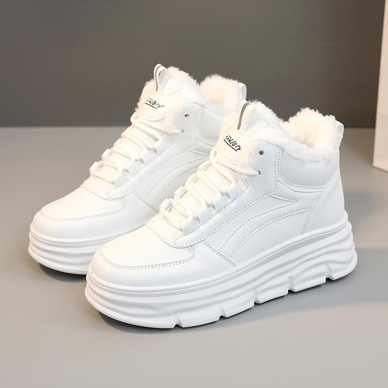 

Женские шорты, сапоги, зимние теплые меховые зимние сапоги, женская модная повседневная хлопковая обувь, ботинки на платформе, женские повседневные высокие сапоги, обувь, увеличивающая рост 39 белый