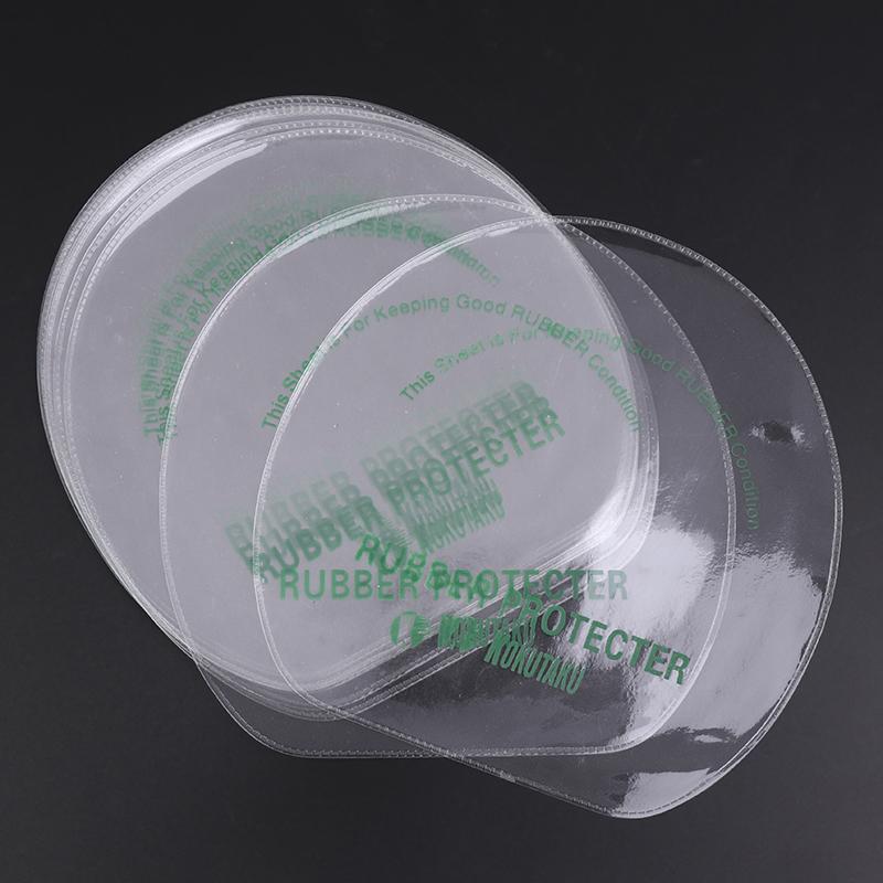 10Pcs Table Tennis Racket Astringent Adhesive Film Sticky Dust-Proof Clear Adhesive Protective Film For Table Tennis Rubber Skin