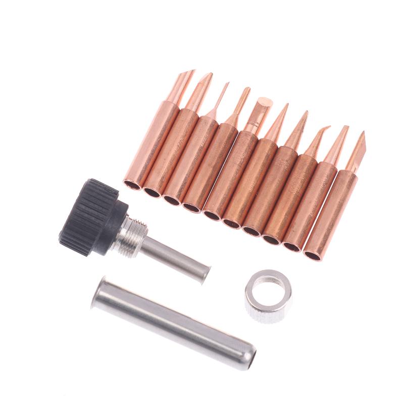 900 Reines Kupfer Lötkolbenspitze Lötkolbenspitze Reines Kupfer Nicht-Magnetisch Löthorn Elektrische Lötkolbenspitze