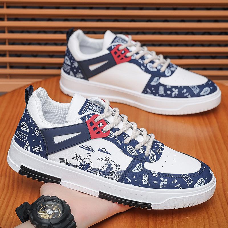 

Men s shoes spring 2025 new breathable little white shoes Korean version trendy sports and leisure trendy shoes 48