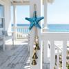 Resin Beach Decor Metal Bells Ocean Themed Hanging Ornament Starfish Wind Chime  Patio Decor