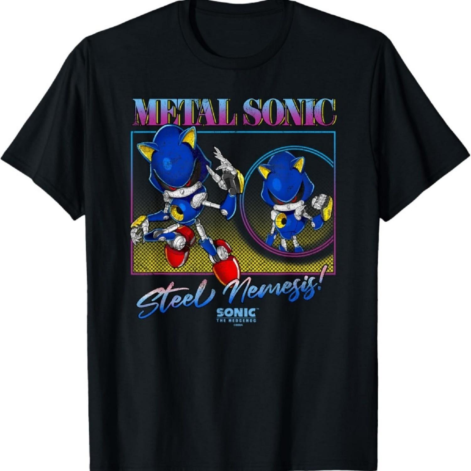 Соник Ёж Метал Соник Стальной Немезис! Рваная футболка XXXXXL разноцветный