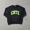 Alcatraz CORTEIZ Classic Alphabet Print Crew Neck Sweater Loose Casual Men's and Women's Couples Long Sleeve Hoodie