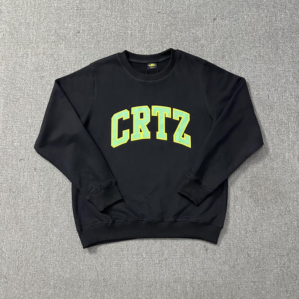 Alcatraz CORTEIZ Classic Alphabet Print Crew Neck Sweater Loose Casual Men's and Women's Couples Long Sleeve Hoodie