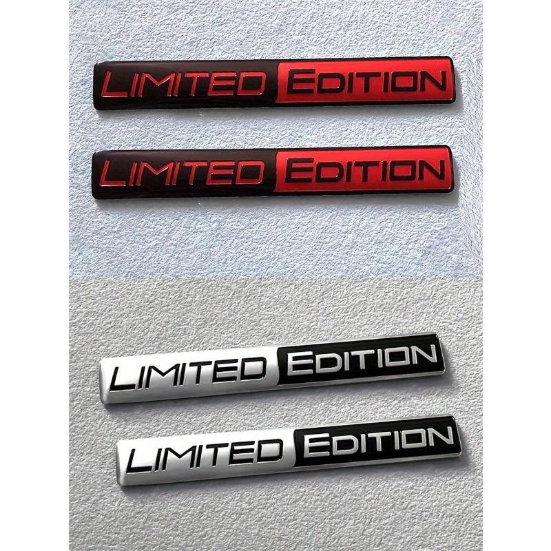 2pcs Limited Edition Metal Badges, Racing Sport Patches, Car Decor Stickers
