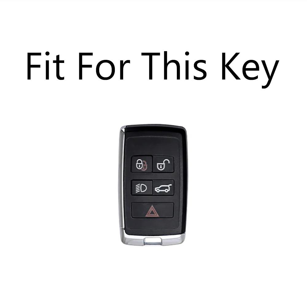 Carbon Fiber Auto Key Fob Cover Case Housing Fit For Land Rover Range Rover Evoque Discovery Sport Velar Fit For Jaguar Xe E-Pace Xf Accessory