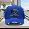 Adjustable Dominica Heart Flag Baseball Cap  Lightweight Unisex Printed Hat for Outdoor Weddings Parties