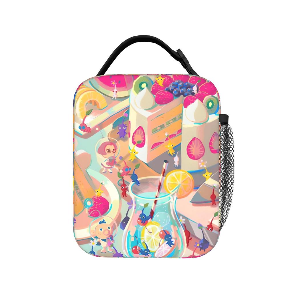 Pikmins 4 Sacs à Lunch Isothermes Portables Contenant Repas Sac Glacière Sac Fourre-tout Boîte à Lunch Travail Voyage Fille Garçon