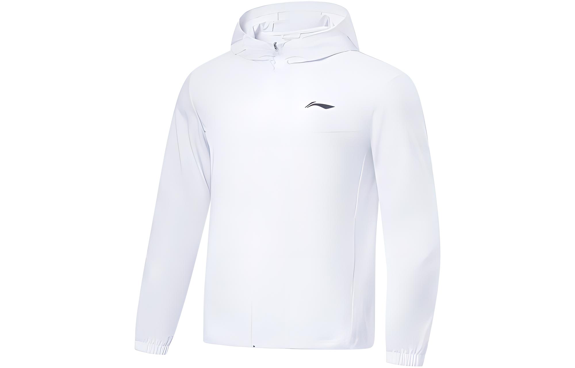 Li Ning Running Collection Jackets Men s White Hooded Thin Other AFDT185-5 XL