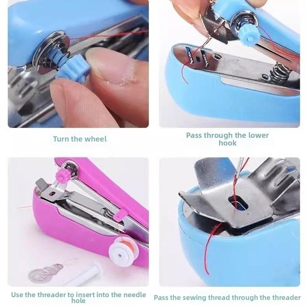 Small Size Portable Sewing Machine Easy One-Hand Operation Mini Sewing Machine  Needlework