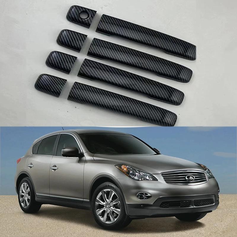 

Накладка наружной дверной ручки с рисунком из углеродного волокна для 06-09 Infiniti Electroplated—1 Hole 2 Smart Keys