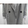 2025 Autumn Winter Women's Solid Color Blazer, Notched Lapel Long Sleeve Office Chic Jacket, Business Casual Trench Coat for Workwear