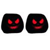 Coprisedili Poggiatesta per Auto Disegnati con Audaci Faccine di Halloween Copri Poggiatesta, Tessuto Elastico Cuscino Umoristico