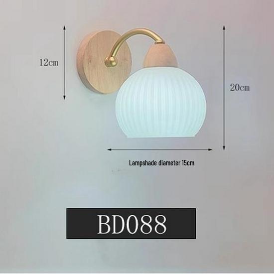 Modern Nordic LED Wall Lamp for Bedroom and Living Spaces