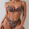 New suspender sexy bikini fashion leopard print swimsuit women's fashion senior swimwear