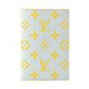Logo Print Coated Canvas Passport Holder Women Accessories Gray Yellow M15080