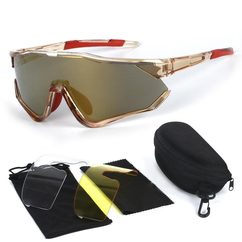 Large Frame Outdoor Cycling Glasses Men's and Women's Sunglasses Windproof Sand Mountain Cycling Sunglasses Sports Goggles