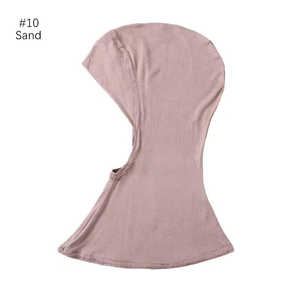 Classic Practical Muslim Hijab Inners Stretchable Jersey Cotton Tube Cap Shawl Bottom Women Headscarf Bonnet 28 Colors One Size