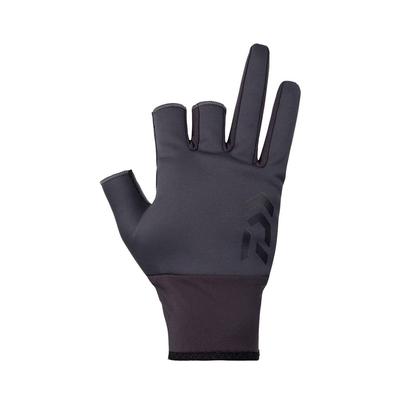 Daiwa Windproof Beltless Gloves 3 Cut Gunmetal XL Fishing DG-8023W