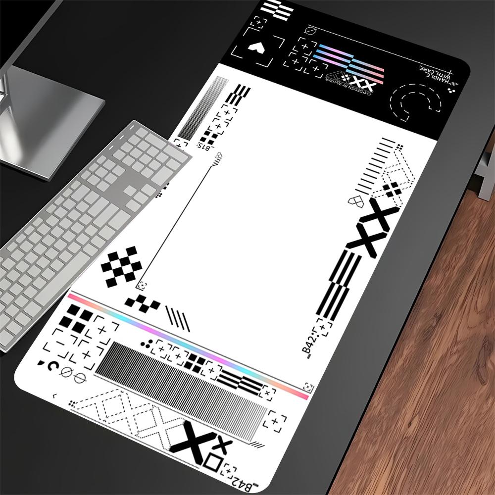 Tappetini Mouse Bianchi Printstream Tappetini Mouse da Gioco Tappetino Mouse Grande Tappetino in Gomma per Gamer Tappetino da Scrivania in Gomma Tappetini Lunghi da Scrivania Aziendali XXL Per Csgo