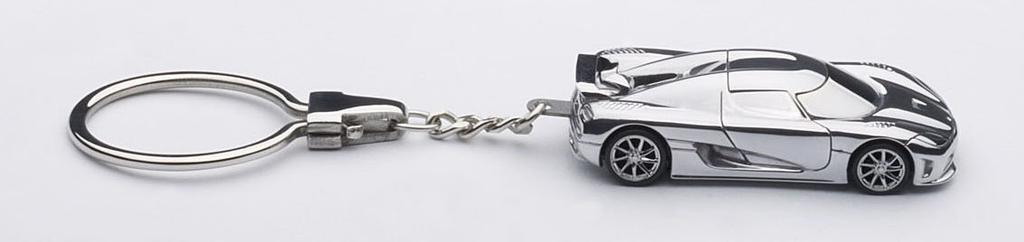 AUTOartDESIGN Koenigsegg Agera Schlüsselanhänger Fertigmodell 1/87 (Aluminium)
