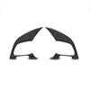 1 Pair Carbon Fiber + Rubber Car Steering Wheel Button Frame Cover For Golf 7