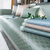 Ice Silk Sofa Cushion Summer Seat Cushion for Summer Summer Cool Pad Non-Slip Leather Sofa Cover Backrest Cover Towel