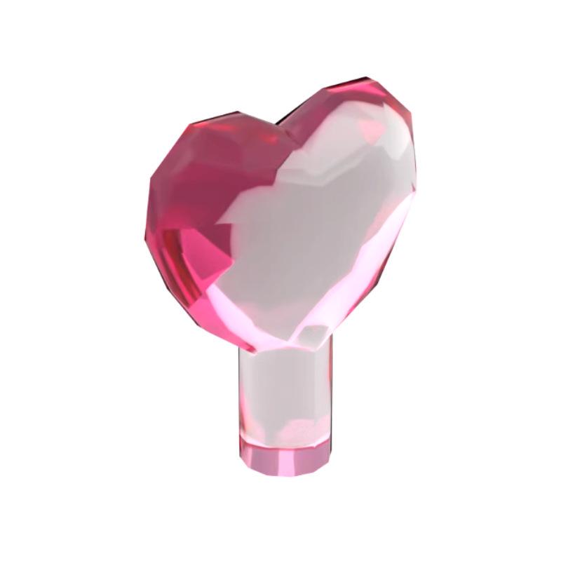 50g MOC 15745 Crystal Heart-Shaped Building Block Accessories Standard
