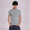 European and American Summer Trend Street Printed Gray Top