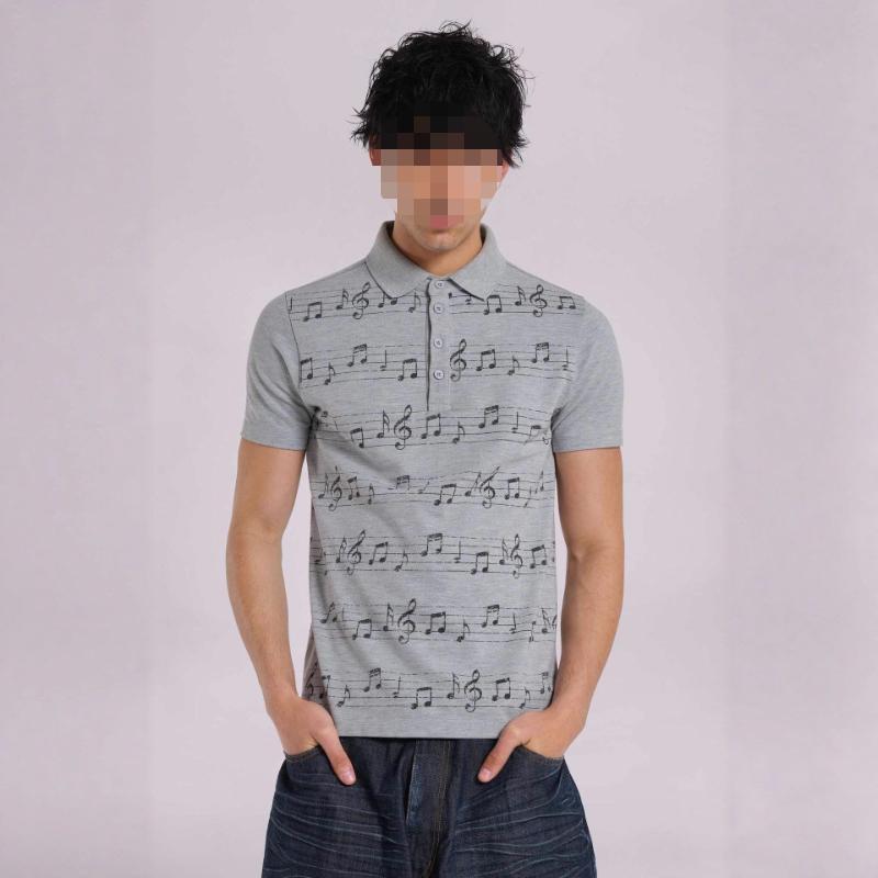 European and American Summer Trend Street Printed Gray Top