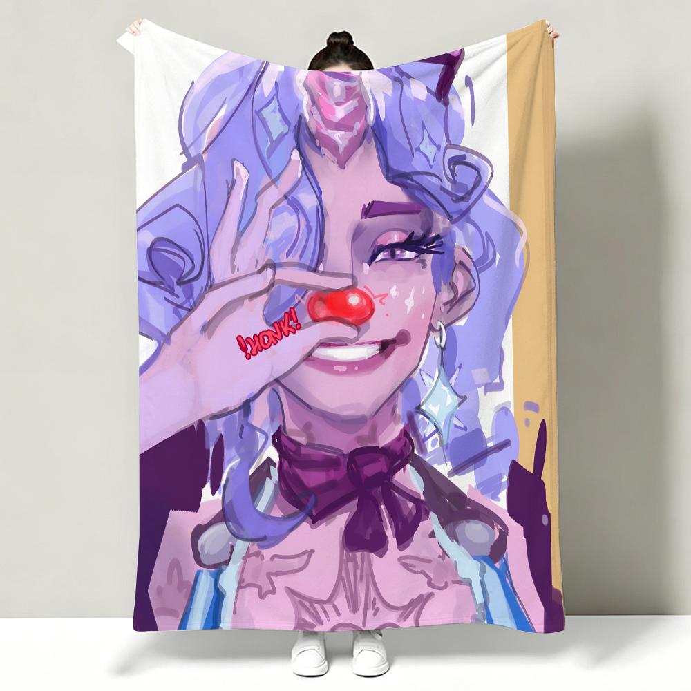 Game D-Deadlock Throw Soft Warm Flannel Throw Blanket, Multi-use for Sofa Bed Office Nap