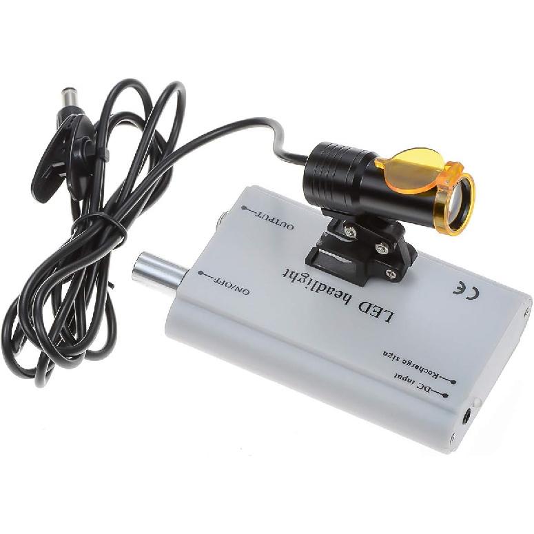 

NSKI 5 Вт Вставной тип лампы с фильтром и типом зажима для ремня Аккумуляторная батарея для луп (Серебряный)