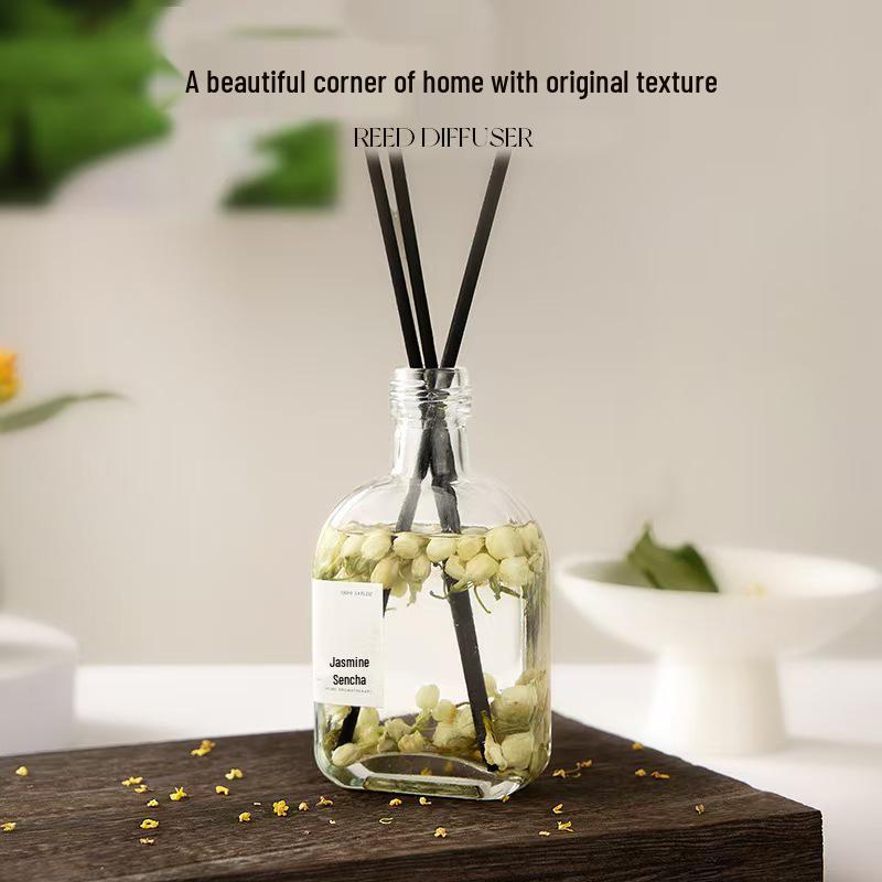 Rose Scented Rattan Diffuser - Long-lasting Aroma for Hotel, Bedroom, or Home Decor